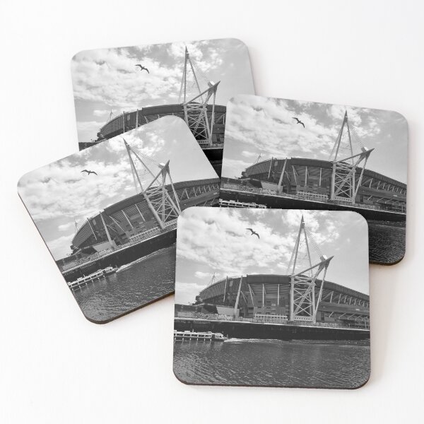 Item preview, principality millennium stadium cardiff wales uk monochrome designed and sold by VnGphoto.