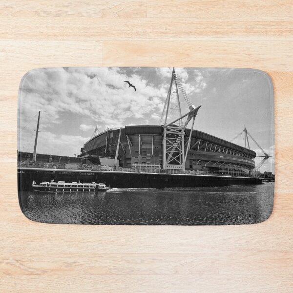 Item preview, principality millennium stadium cardiff wales uk monochrome designed and sold by VnGphoto.