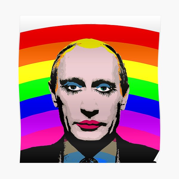 Gay Clown Putin Poster