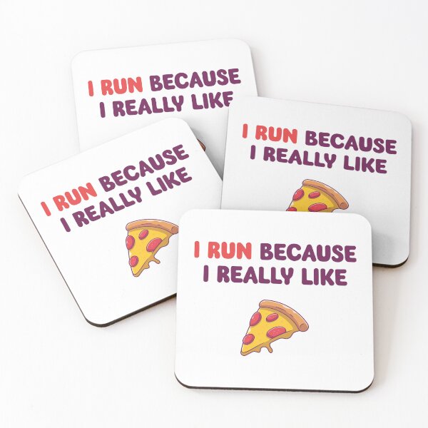 Item preview, I Run Because I Really Like Pizza designed and sold by Designer-Drang.