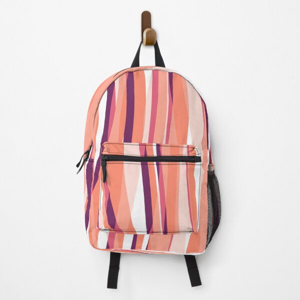Artikelvorschau, Abstract Waves Stripes Pattern #13 Coral Pink entworfen und verkauft von bubblyshades.