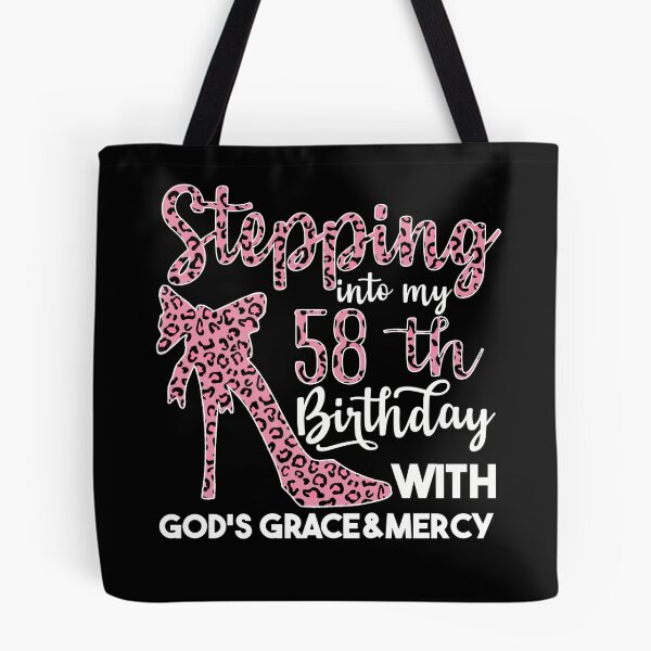 Item preview, Birthday Gifts For Women | Stepping Into My 58th Birthday With Gods Grace And Mercy | 58th Birthday designed and sold by AMINE  ★★★★★.