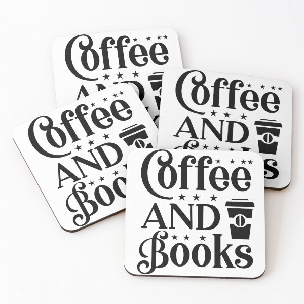 Item preview, Coffee and Books Love Valentine Summer Gift Art Design Happy Life Apparel Essential Motivation Inspiration Joy Mood  designed and sold by DesignByHeartUK.