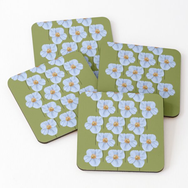Item preview, Himalayan poppy, pea green designed and sold by CLBArtDesign.