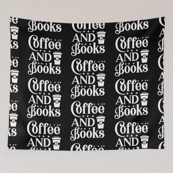 Item preview, Coffee and Books Love Valentine Summer Gift Art Design Happy Life Apparel Essential Motivation Inspiration Joy Mood  designed and sold by DesignByHeartUK.