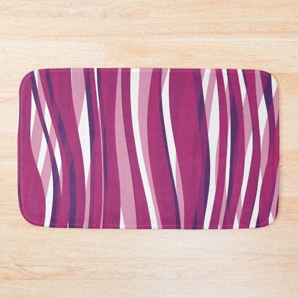 Artikelvorschau, Abstract Waves Stripes Pattern #15 Dark Pink entworfen und verkauft von bubblyshades.