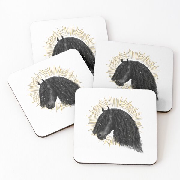Item preview, Friesian horse with pearls designed and sold by CLBArtDesign.