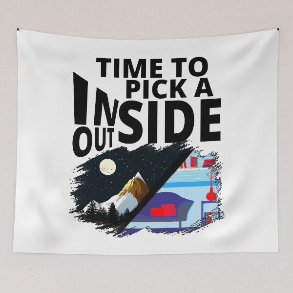 Item preview, time to pick a side indoors vs outdoors designed and sold by Chaos-Touch.