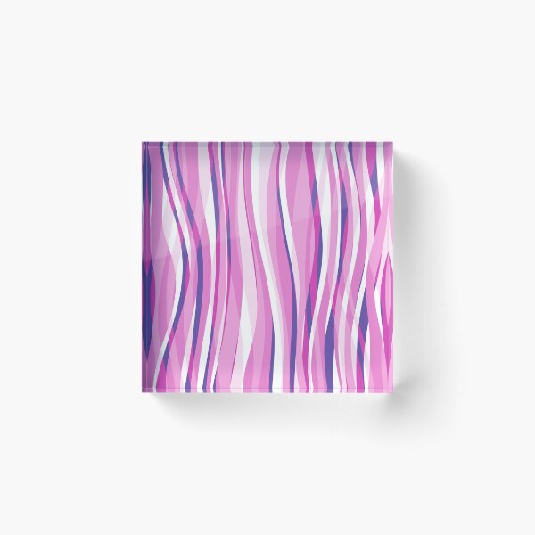 Artikelvorschau, Abstract Waves Stripes Pattern #16 Light Pink entworfen und verkauft von bubblyshades.