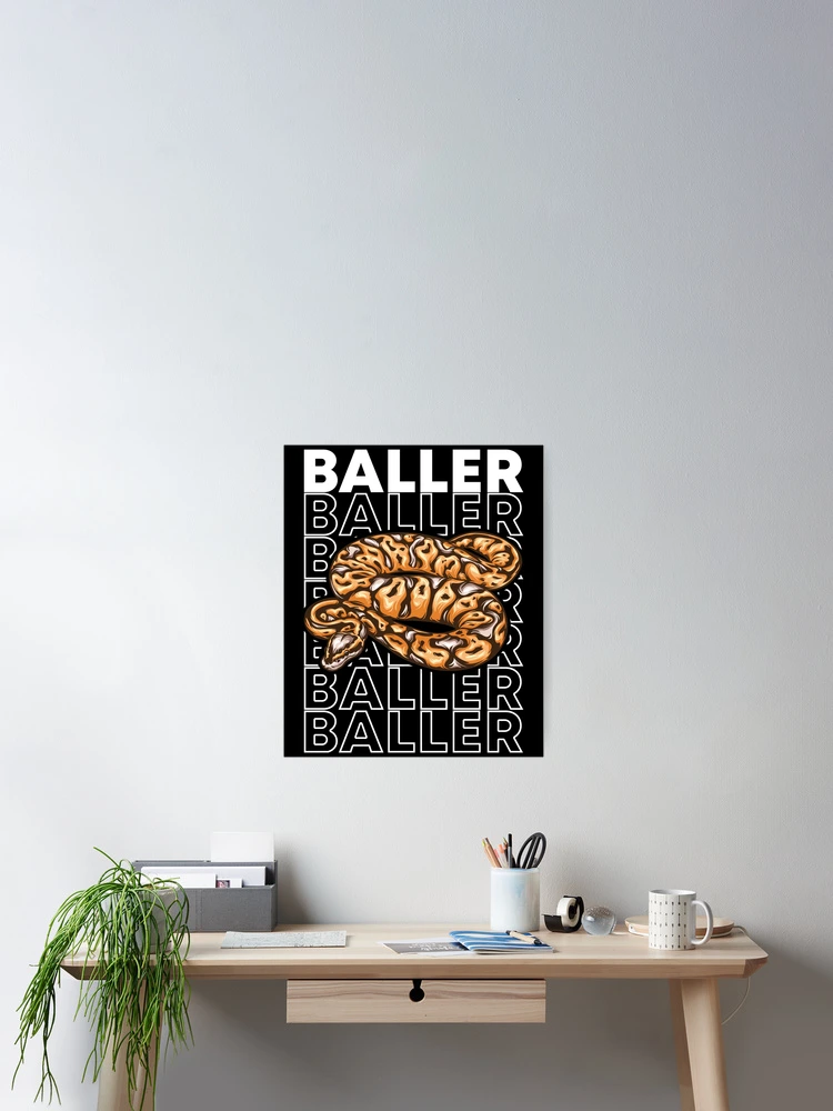Thumbnail 2 of 3, Poster, Ball Python 80's Style Royal Python Snake Owner designed and sold by JRRTs.