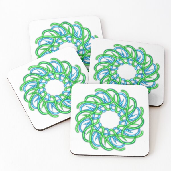 Item preview, Blue and Green Mandala, Abstract Art designed and sold by Meo Design.