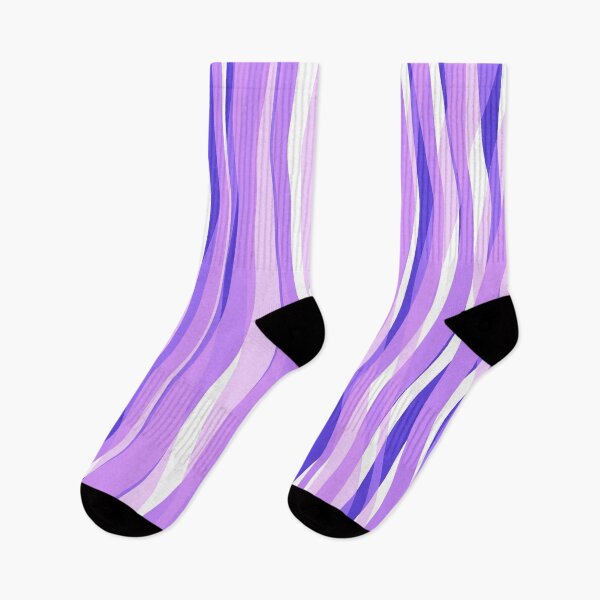 Aperçu de l'œuvre Abstract Waves Stripes Pattern #18 Purple créée et vendue par bubblyshades.
