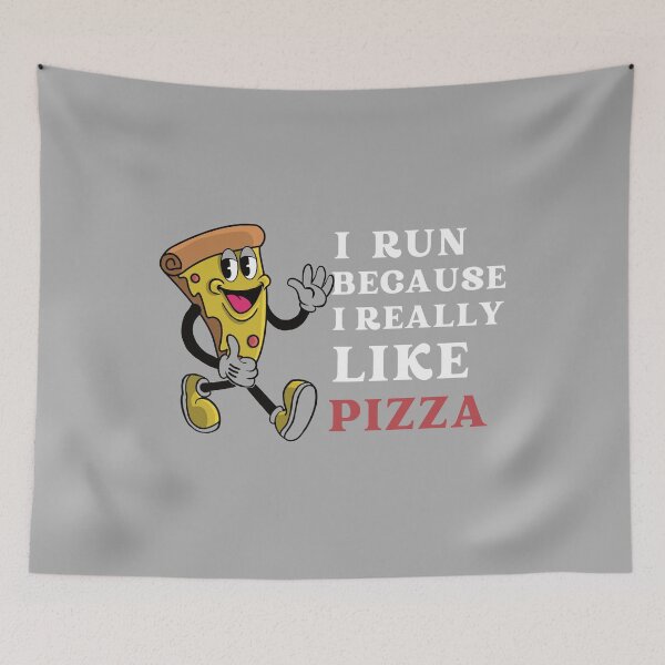 Item preview, I Run Because I Really Like Eat Pizza designed and sold by Sandydesign.