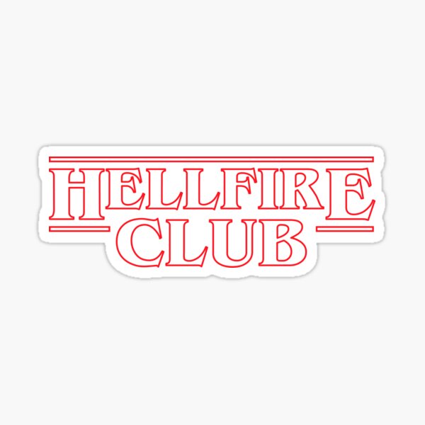 HELLFIRE CLUB STRANGER THINGS Sticker