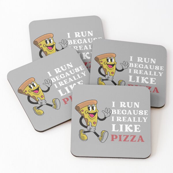 Item preview, I Run Because I Really Like Eat Pizza designed and sold by Sandydesign.