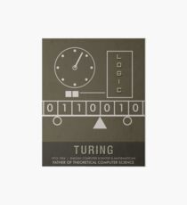 Science Posters - Alan Turing - Mathematician, Computer Scientist Art Board