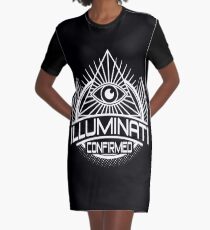 Illuminati Confirmed Graphic T-Shirt Dress