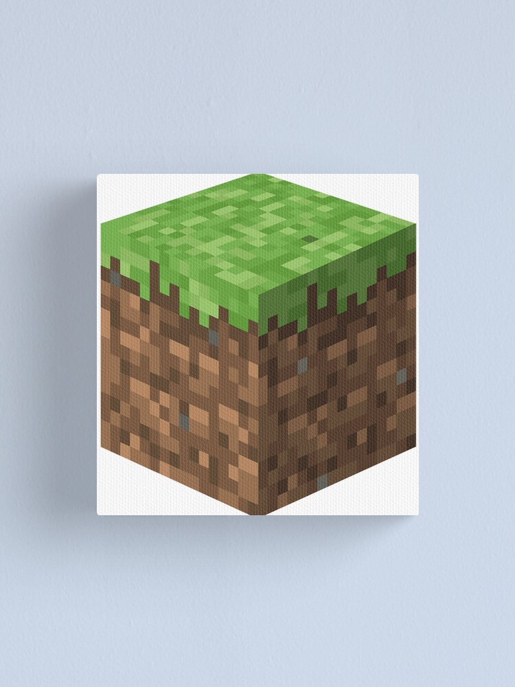 "Minecraft Grass Block Logo" Canvas Print for Sale by BreadBoys | Redbubble