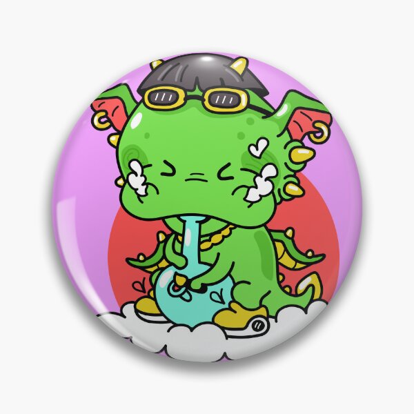 Item preview, Puffy the Dragon - magical weed smoking dragon designed and sold by CabbageNClouds.