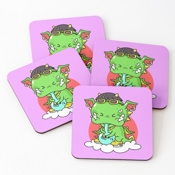 Item preview, Puffy the Dragon - magical weed smoking dragon designed and sold by CabbageNClouds.