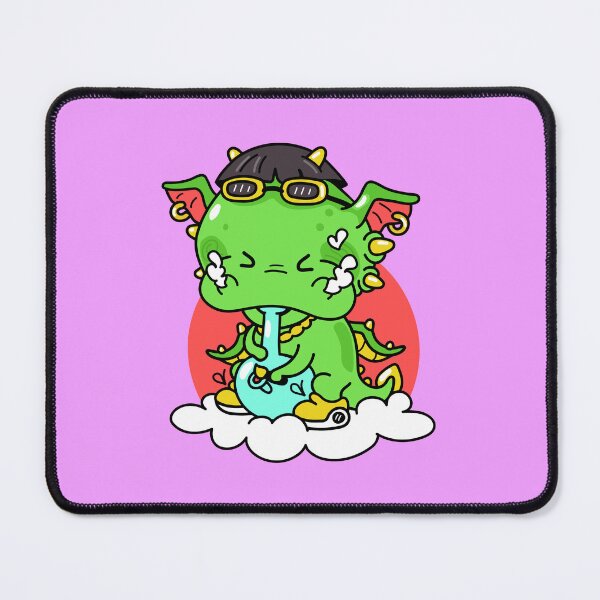 Item preview, Puffy the Dragon - magical weed smoking dragon designed and sold by CabbageNClouds.