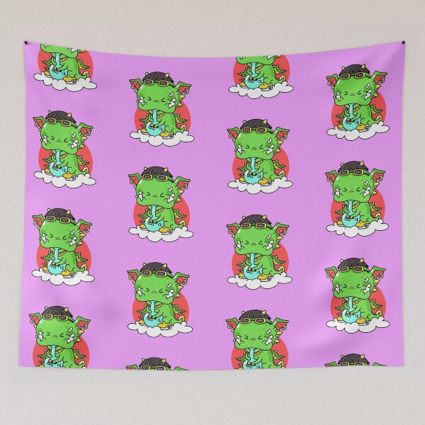Item preview, Puffy the Dragon - magical weed smoking dragon designed and sold by CabbageNClouds.