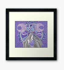 Celtic moon Goddess Framed Print