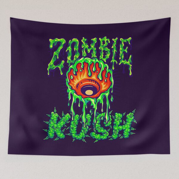 Item preview, Zombie Kush - Red Dripping Eyeball - 420 Weed Strains - Stoner designed and sold by YomeHayin.