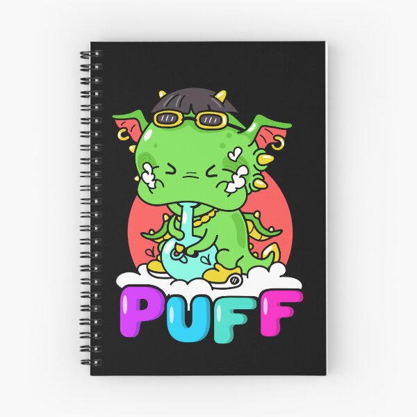 Item preview, Puff puff Dragon - magical weed smoking dragon designed and sold by CabbageNClouds.