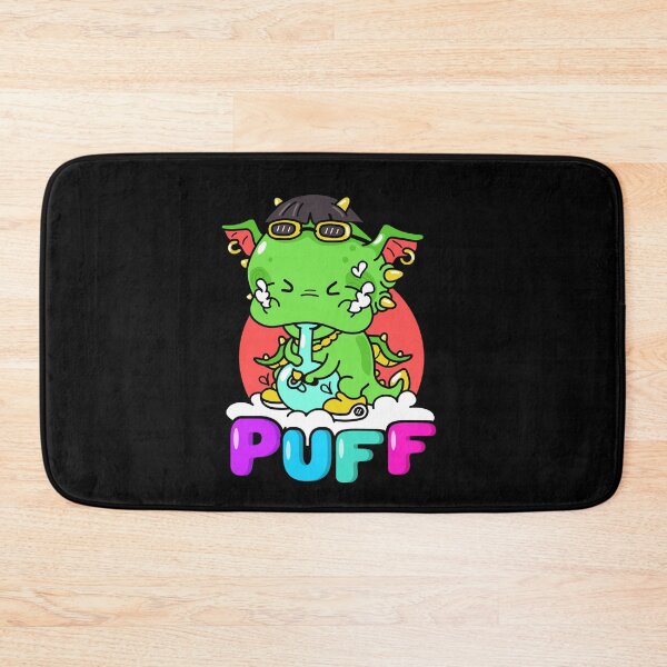 Item preview, Puff puff Dragon - magical weed smoking dragon designed and sold by CabbageNClouds.