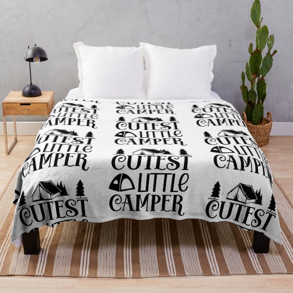 Item preview, Cutest Little Camper I love Camping Hiking Camping Tree Mountains Tent Art Design Happy Apparel Essential Inspiration Joy Mood Funny designed and sold by DesignByHeartUK.