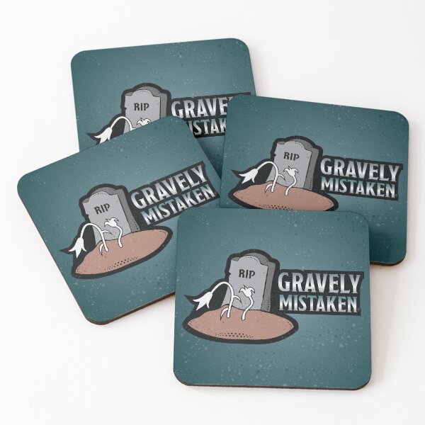 Item preview, Gravely Mistaken, Dead Flowers on Gravestone - Goth Graphic designed and sold by felinedreams.