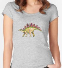 My friend Stegosaurus Women's Fitted Scoop T-Shirt