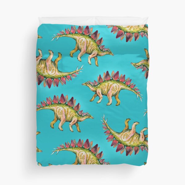 My friend Stegosaurus Duvet Cover