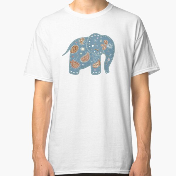 Elephant Riding Bike T-Shirt Abstract Animal Lover Colorful Funny Hilarious