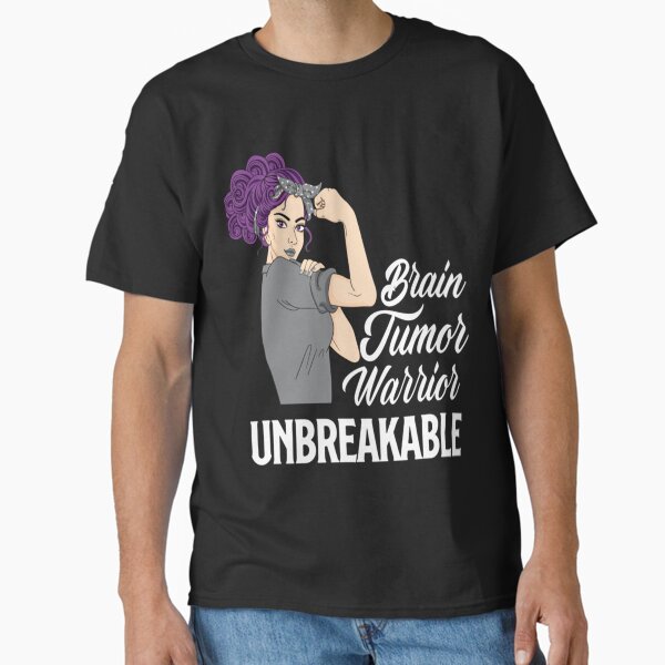 Brain Tumor Awareness T Shirt Gray Dabbing Pug Warrior Brain Tumor Awareness T Shirt Gray Dabbing Pug Warrior