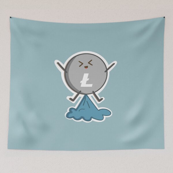 Item preview, Crypto Kawaii Litecoin - To the moon designed and sold by Crypmetal.