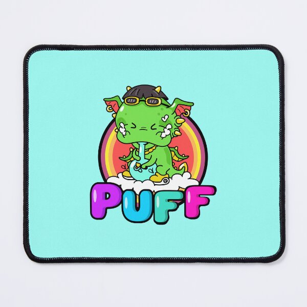 Item preview, Puffy puff the magical Dragon - magical weed smoking dragon designed and sold by CabbageNClouds.