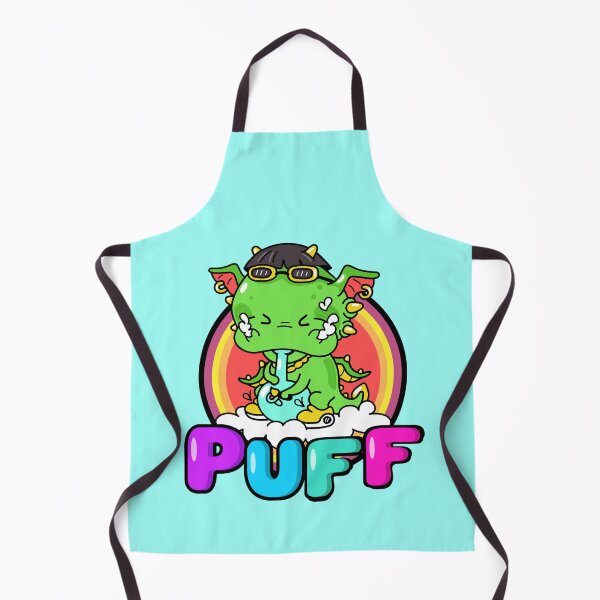 Item preview, Puffy puff the magical Dragon - magical weed smoking dragon designed and sold by CabbageNClouds.