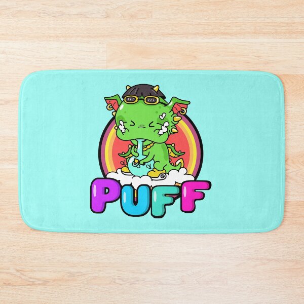 Item preview, Puffy puff the magical Dragon - magical weed smoking dragon designed and sold by CabbageNClouds.