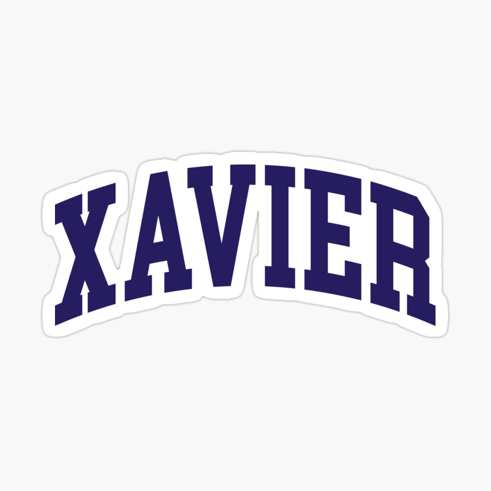 xavier - college font curved  Mouse Pad