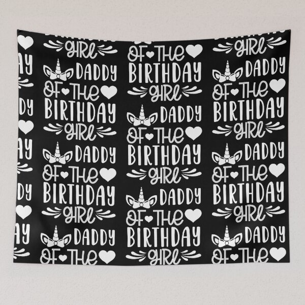 Item preview, Daddy of The Birthday Girl Happy birthday girl gift appearl designed and sold by DesignByHeartUK.