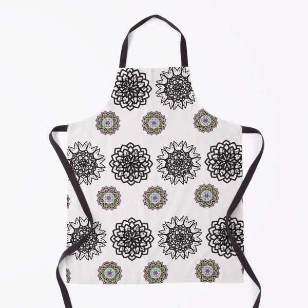 Item preview, Monochrome Ethnic Mandala - Black and White Pattern designed and sold by SBWorld.