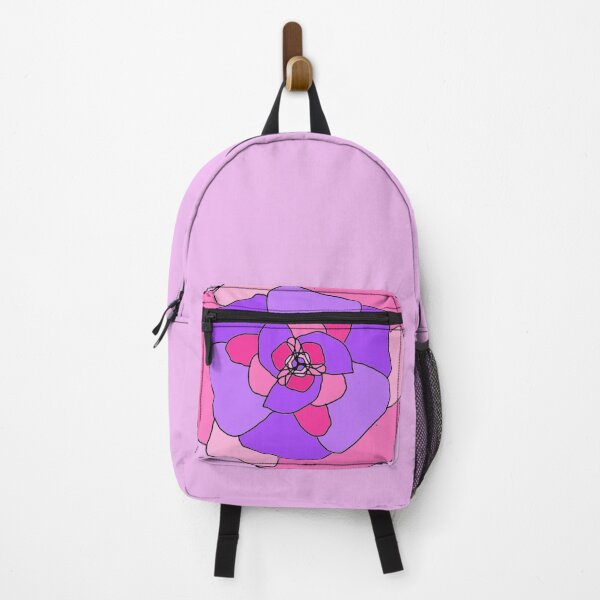 Item preview, pink and purple illustrated flower NFT designed and sold by AurelsPrints.