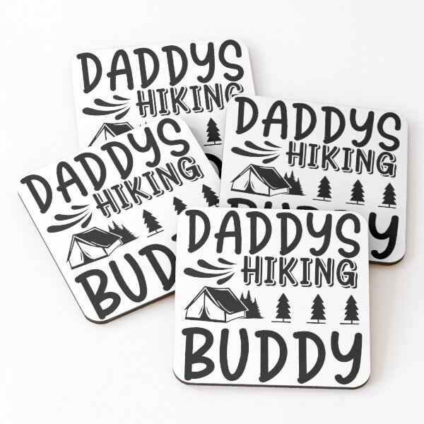 Item preview, Daddys Hiking Buddy I love Camping Hiking Camping Tree Mountains Tent Art Design Happy Apparel Essential Inspiration Joy Mood Funny designed and sold by DesignByHeartUK.