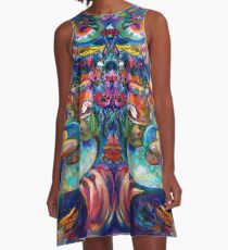 Orphan Child with Flowers A-Line Dress