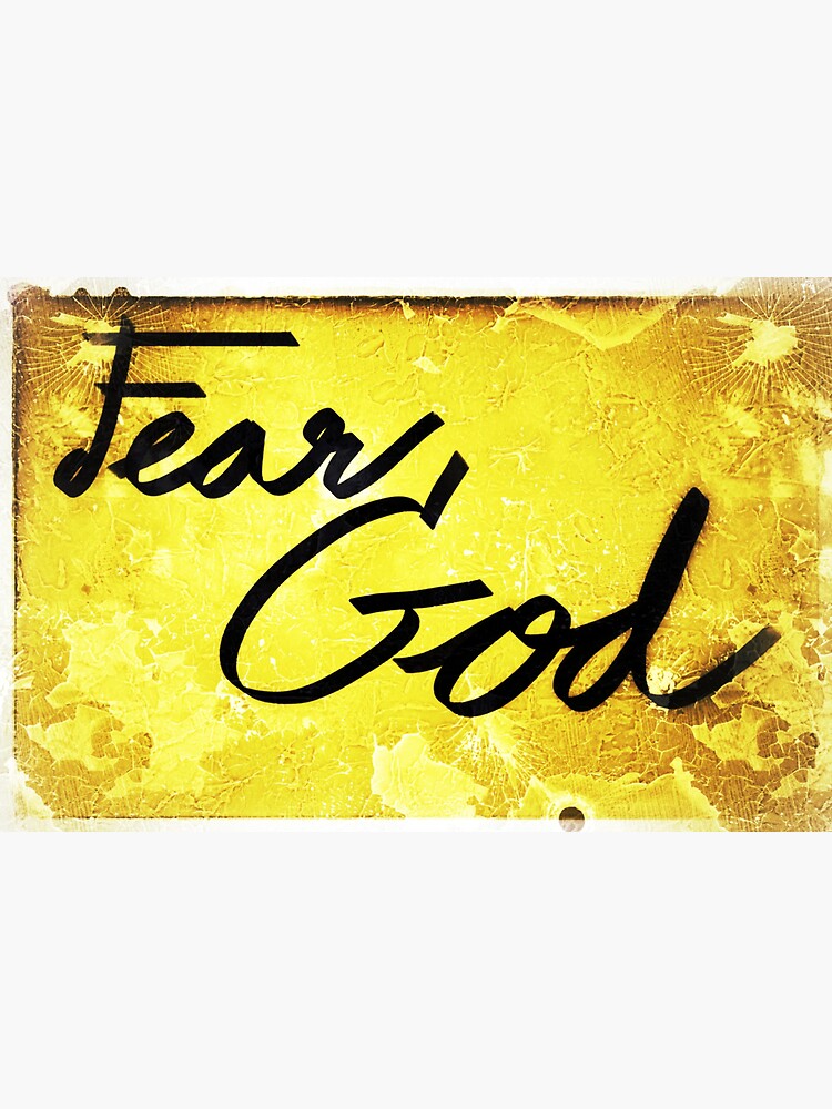 Fear God Sticker For Sale By Marlin2047 Redbubble