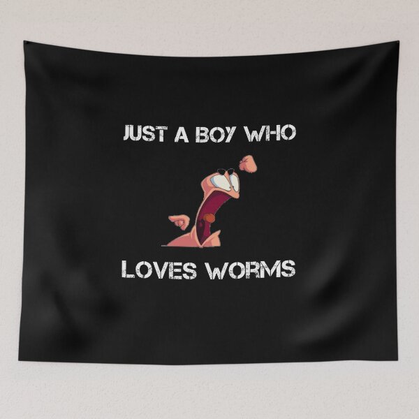 Item preview, Just A Boy Who Loves Worms Funny Worm Hunter Worm Farming designed and sold by rachidhaz.