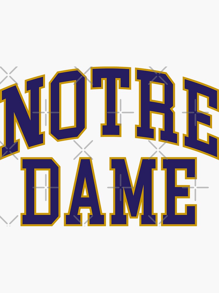 notre-dame-college-font-curved-sticker-by-scollegestuff-redbubble