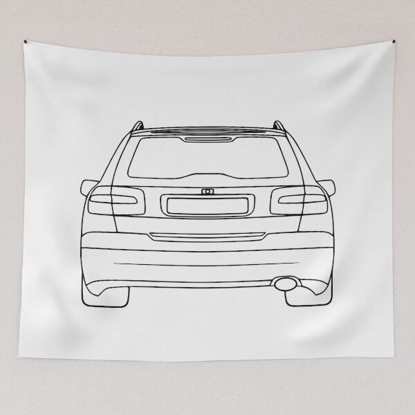 Item preview, V40 Rear 1995-2004 black lines designed and sold by EdimDesign.
